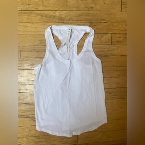 Lulu lemon white racer back tank top. Size 2. NWOT!!!